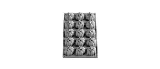 Stampo cm 30x17,5 per la realizzazione di 15 forme Cuore di Bue Ø cm 4,5 h 3,5 - stampo per pasticceria