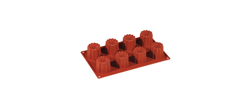 Stampo 8 Cannelé Ø cm 5,6 h 5 - stampo per pasticceria