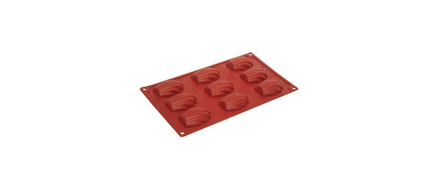 Stampo 9 Madeleines cm 6,8x4,5 h 1,8 - stampo per pasticceria