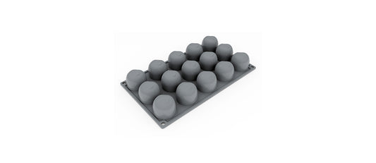 Stampo cm 30x17,5 per la realizzazione di 15 forme mela Ø cm 4,5 h 3,8 - stampo per pasticceria