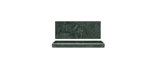 vassoio rettangolare marble green marmo cm 25x9 h 2 - articolo per la tavola
