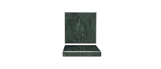 piattino quadrato marble green marmo cm 13x13 h 2 - articolo per la tavola