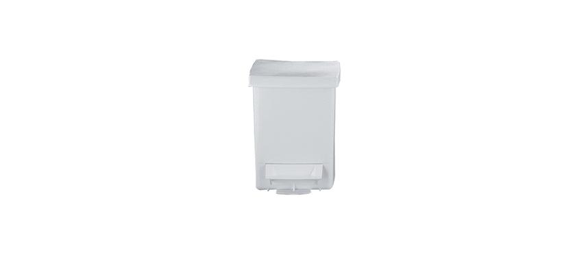 Bidone bagno pedale lt 6 bianco