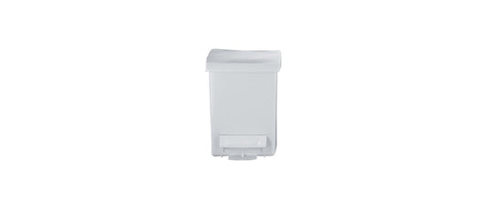 Bidone bagno pedale lt 6 bianco