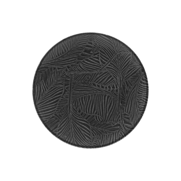 Piatto piano breath nero siviglia ø 26x2,5h piatti