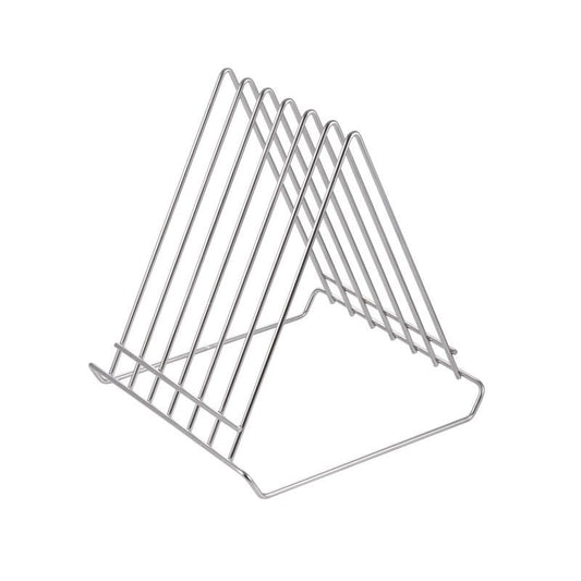 Portataglieri in filo inox 6 taglieri cm 25x27x30