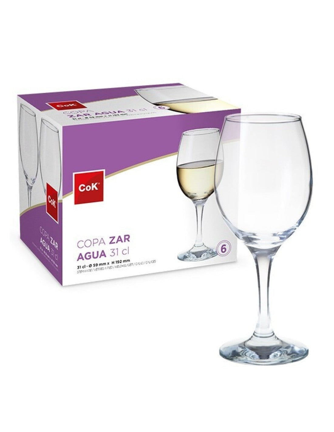 Zar calice acqua 31 cl calici
