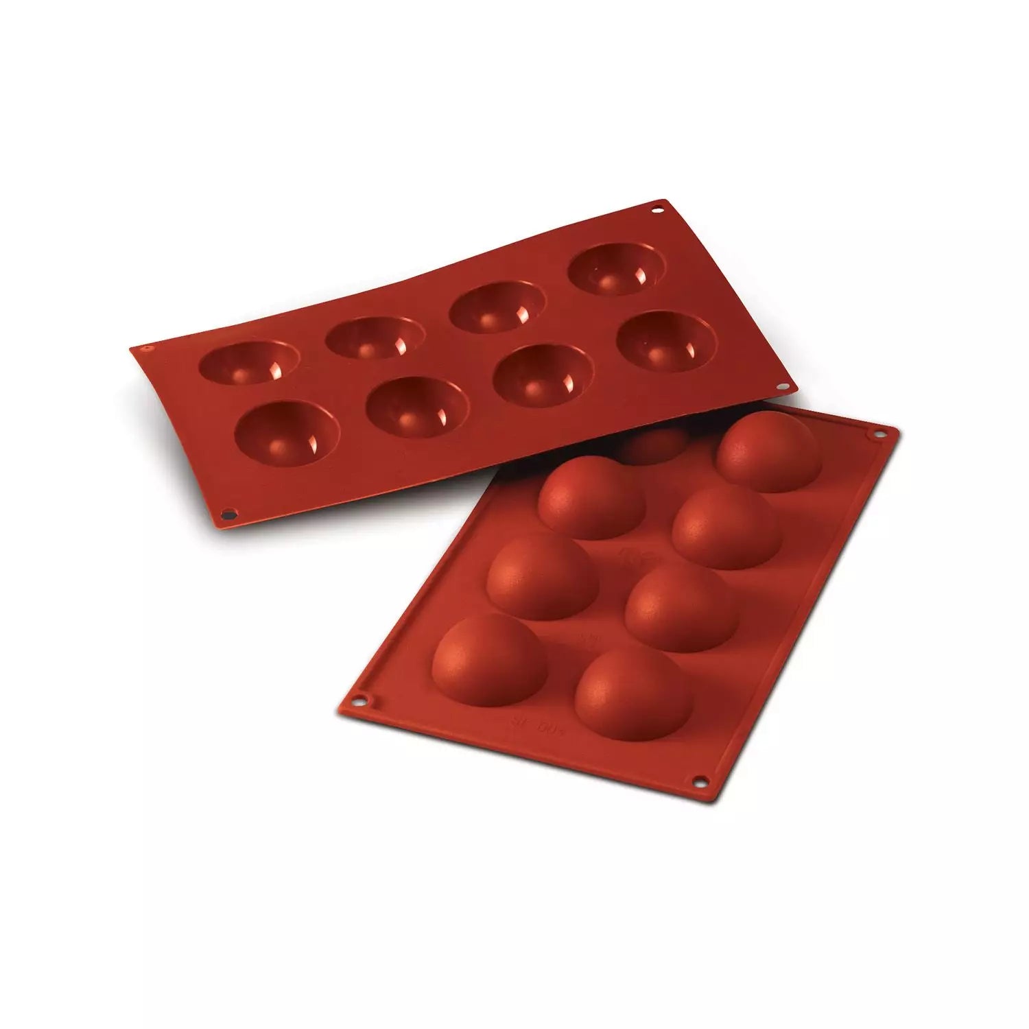 Stampo in silicone n.8 half-sphere ø 50 h 25 mm teglie e stampi silicone