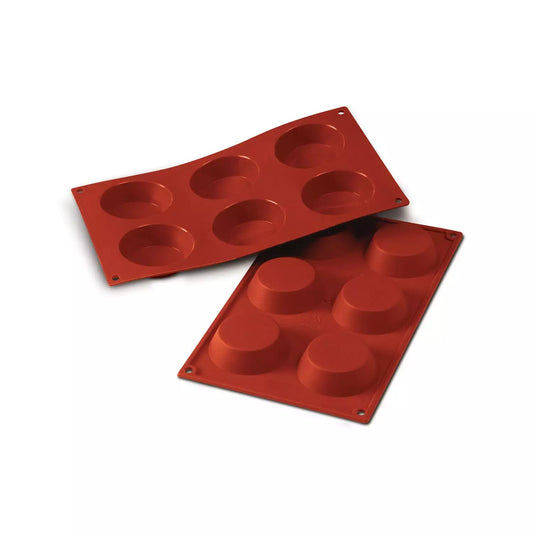 Stampo in silicone n.6 tartelette ø 70 h 20 mm teglie e stampi silicone