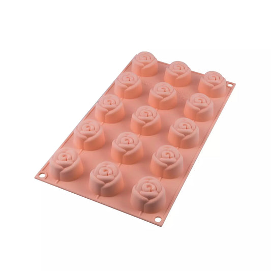 Stampo in silicone n.15 small rose ø 44 h 27 mm teglie e stampi silicone