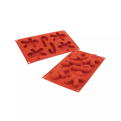 Stampo in silicone gingerbread man 95x78 h21 mm