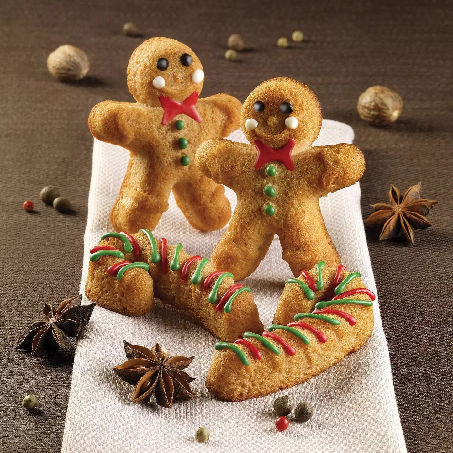 Stampo in silicone gingerbread man 95x78 h21 mm