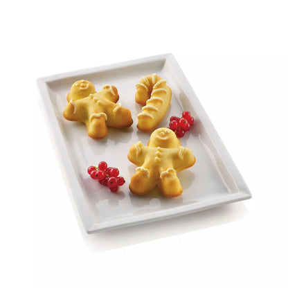 Stampo in silicone gingerbread man 95x78 h21 mm