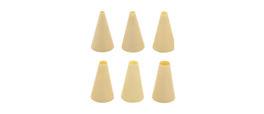 Bocchetta plastica con foro tondo set 6 pz - articolo per pasticceria