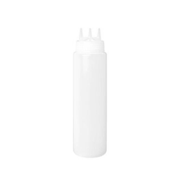 Bottiglia squeezer 3 bocche neutro 235 ml articoli