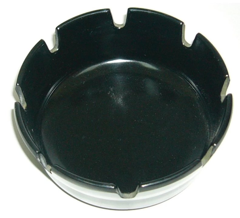 Posacenere nero melamina ø 10x5h