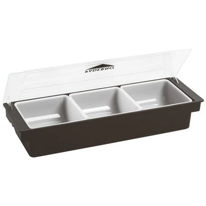Contenitore per condimenti 3 scomparti cm 49x15x9