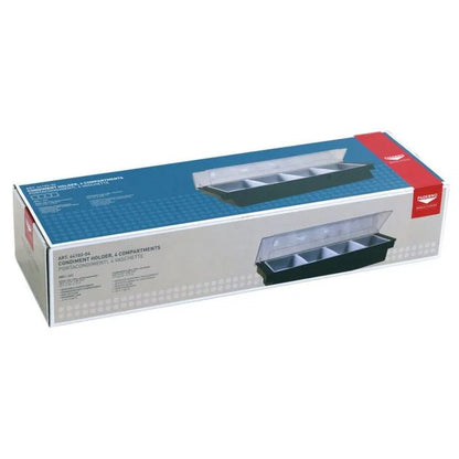 Contenitore per condimenti 4 scomparti cm 49x15x9