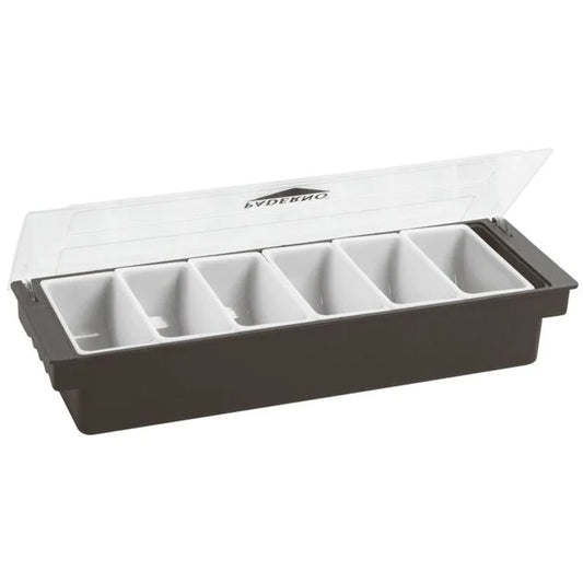 Condiment Holder 6 compartments 49x15x9 cm