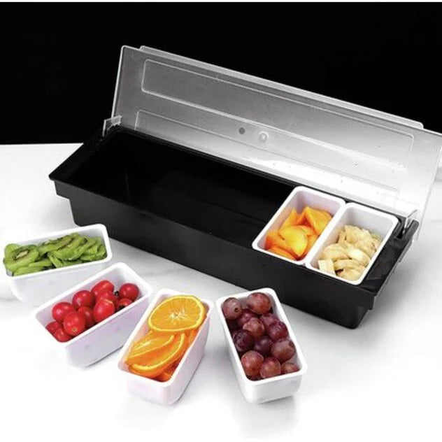 Contenitore per condimenti 6 scomparti cm 49x15x9
