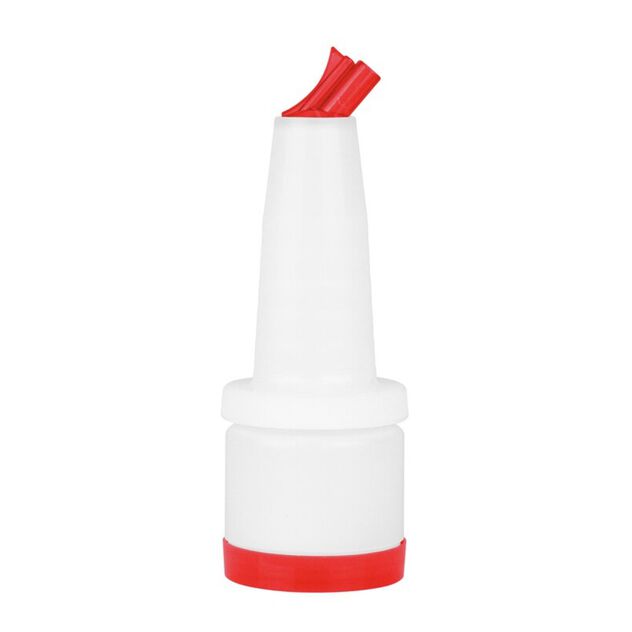 Versatore con contenitore rosso ø 9x26h 0,500 lt articoli