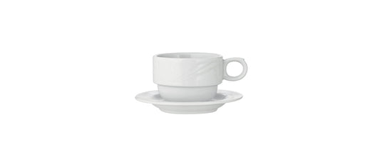 Tazza Arcadia the/colazione impilabile con piattino cl 24