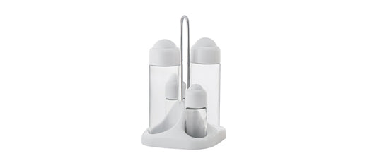 menage plastica 4 pz pasha bianco