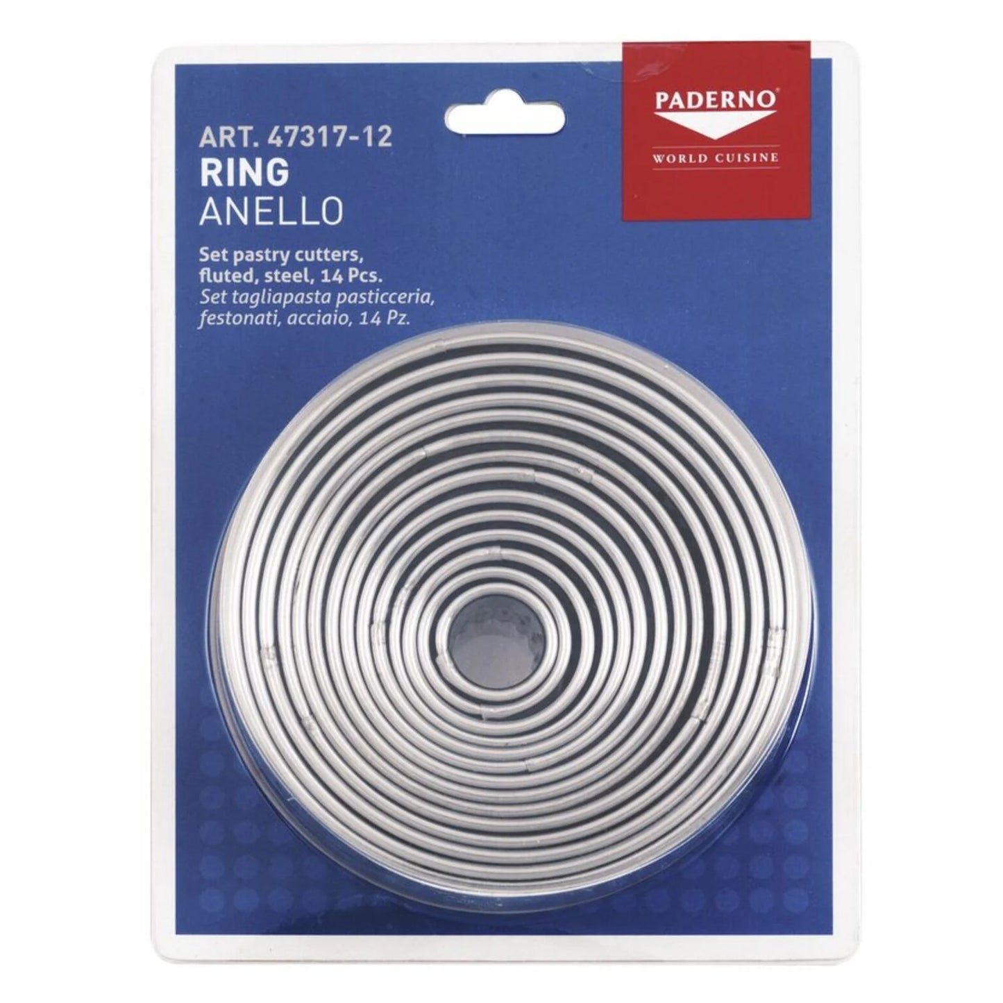 Tagliapasta anello festonato confezione pz 14