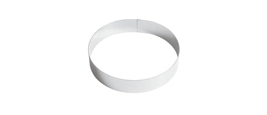 Anello inox per mousse Ø cm 22 h 4,5 - anello per pasticceria