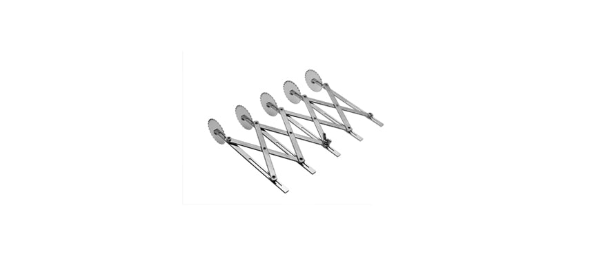 Tagliapasta festonato 5 linee - tagliapasta