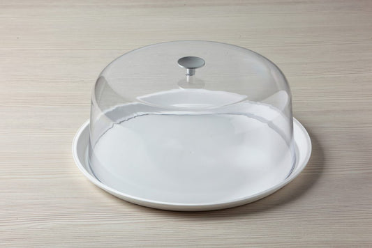 Campana con vassoio colore bianco ø 35