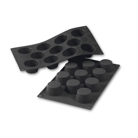 Stampo silicone muffin ø 51/38 nero teglie e stampi silicone