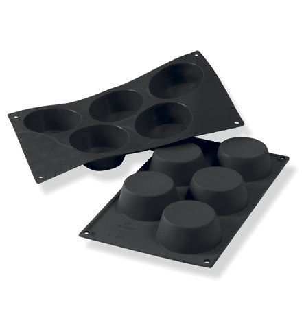 Stampo silicone muffin ø 81 nero teglie e stampi silicone