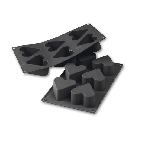 Stampo in silicone cuore ø 65x60h teglie e stampi silicone