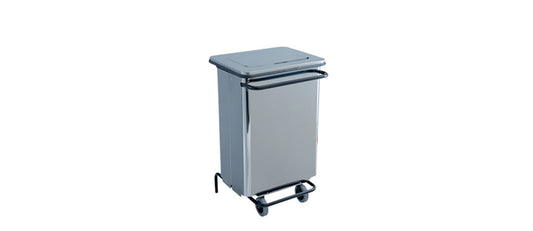 Bidone com.inox ret. lt 70 c/r