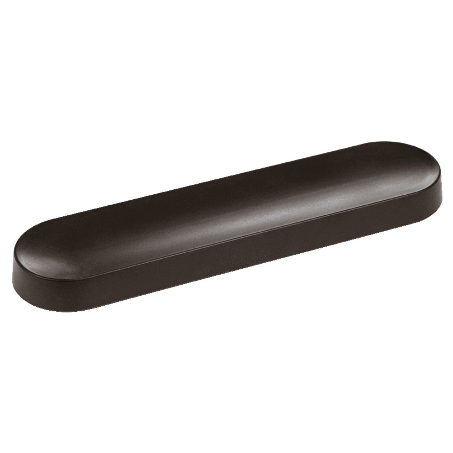 Gourmet black oblong melamine plate 40x10cm