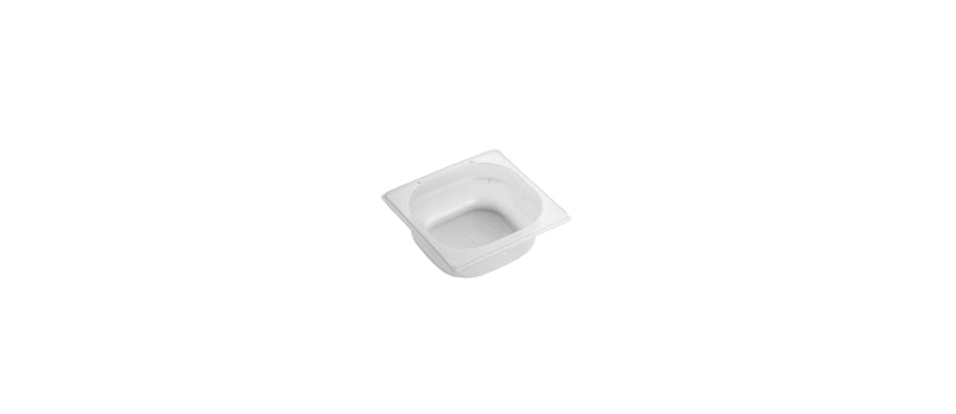 Bacinella gn 1/6 polipropilene cm 17,6x16x6,5h articoli
