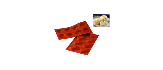 Stampo 8 Tartellette Ø cm 6 h 1,7 - stampo per pasticceria