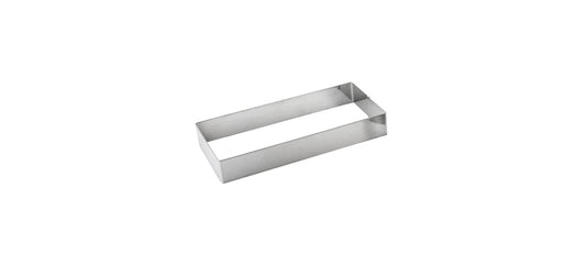 Rettangolo inox per mousse cm 18x36 h 5 - articolo per pasticceria