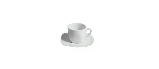 Square tazza caffè con piattino cc80