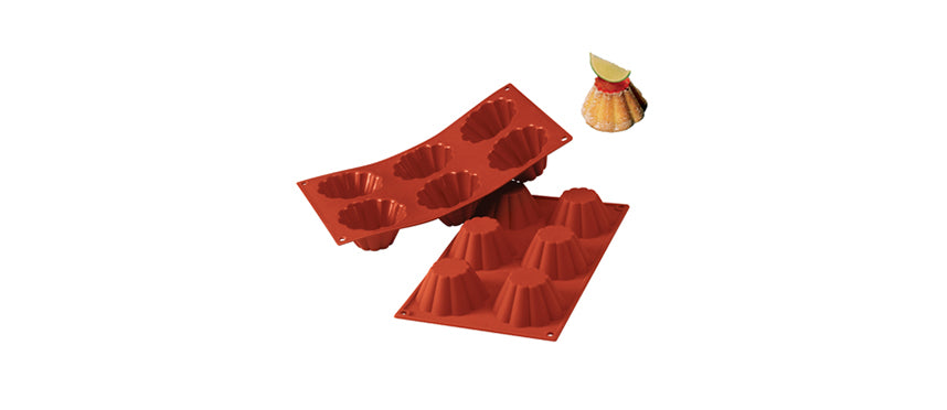 Stampo 6 Briochette Ø cm 7,9 h 3,7 - stampo per pasticceria