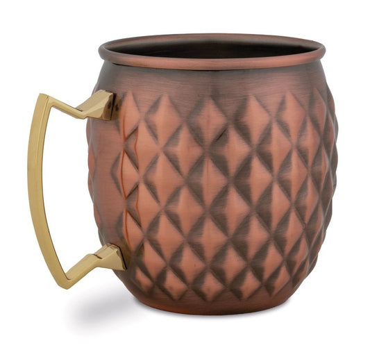 Tazza moscow mule diamantata rame anticato ml 500
