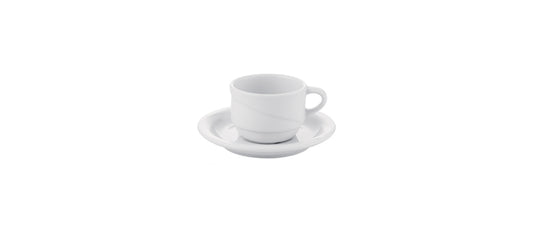piattino per tazza caffè x-tanbul impilabile bianco