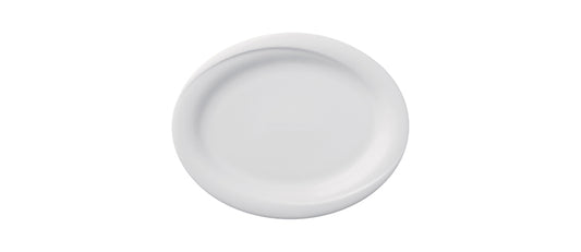 Vassoio ovale X-Tanbul bianco porcellana cm 39x31