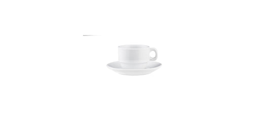 Piattino per tazza caffè roma bianco impilabile Ø cm 11,7