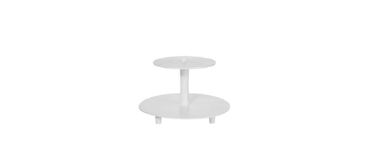 Alzata torta plastica 2 piani Ø cm 34-23 h 21 - articolo per pasticceria