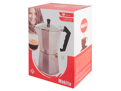 Mokita 12-cup aluminum moka pot