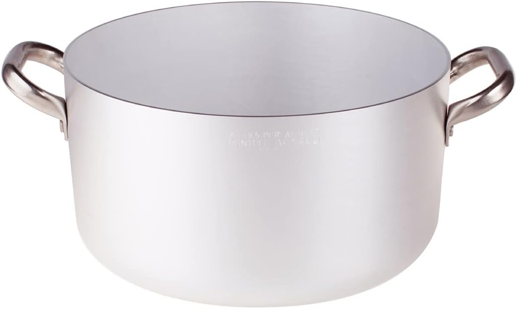 Very high casserole, aluminum, 2 handles, ø 26 h17