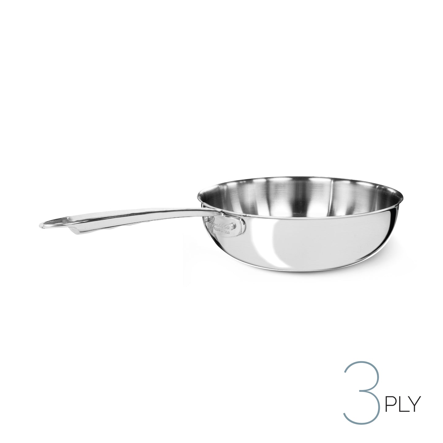 Padella mantecare con un manico tubolare ø 28x10h padelle
