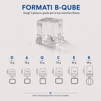 Formato ghiaccio B-Qube Brema 23 g compatibile con C 150A HC 2.0 Wi B-QUBE